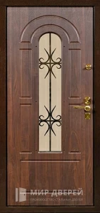 Кованая дверь уличная №14 внутренняя - фото