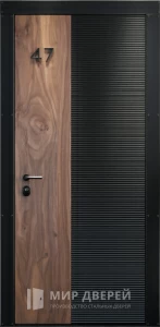 Уличная дверь с необычным дизайном №26 внешняя - фото