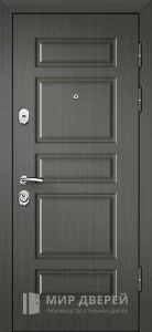 Серая металлическая дверь №14 внешняя - фото