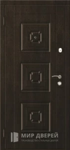 Металлическая дверь с МДФ на дачу №59 внутренняя - фото