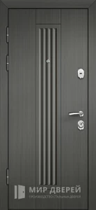 Входная дверь серый муар №1 внутренняя - фото