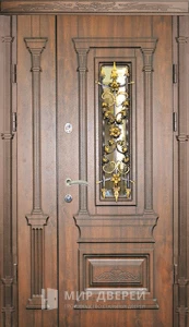 Парадная дверь в дом большого размера №84 внешняя - фото