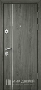 Входная дверь ясень серый №2 внешняя - фото