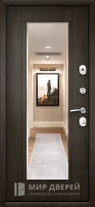 Входная уличная металлическая дверь в дом №40 внутренняя - фото