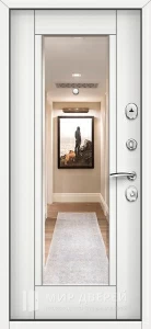 Дверь с зеркалом со шпонированными панелями №24 внутренняя - фото