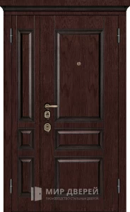 Двухстворчатая дверь в столовую в частном доме №12 внешняя - фото