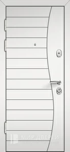 Металлическая межкомнатная дверь белая №17 внутренняя - фото