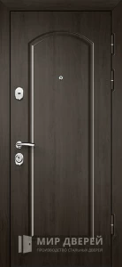 Дверь темно коричневая входная №7 внешняя - фото
