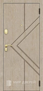 Дверь в дом из бревна №25 внешняя - фото