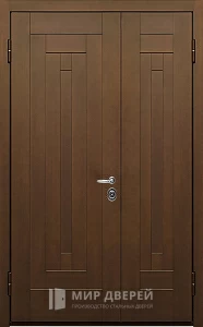 Двустворчатая металлическая дверь №19 внутренняя - фото