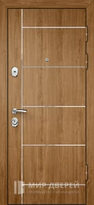 Теплая входная дверь для деревянного дома №2 внешняя - фото