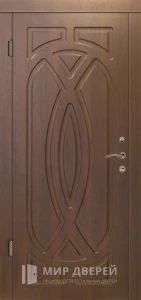 Дверь в дом из бревна №25 внутренняя - фото